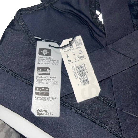 NWT SuperDry Sport 2 Bras Size 6 - Picture 4 of 5